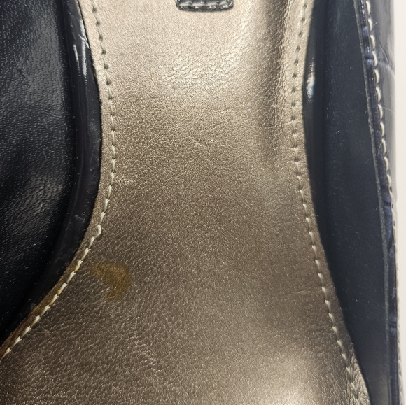 EUC Bandolino Size 9 Blue Alligator Heels - Picture 6 of 6